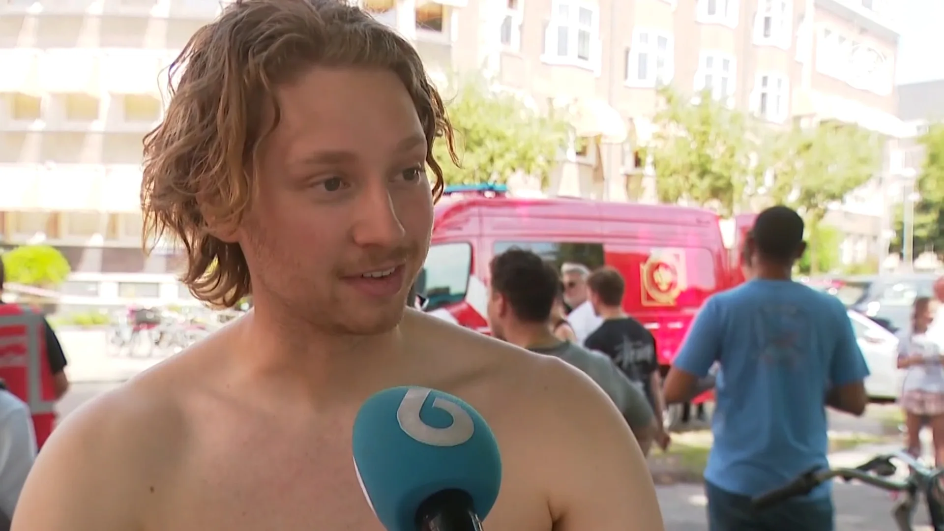 Inwoners flink geschrokken door brand in pand Amsterdam-Zuid