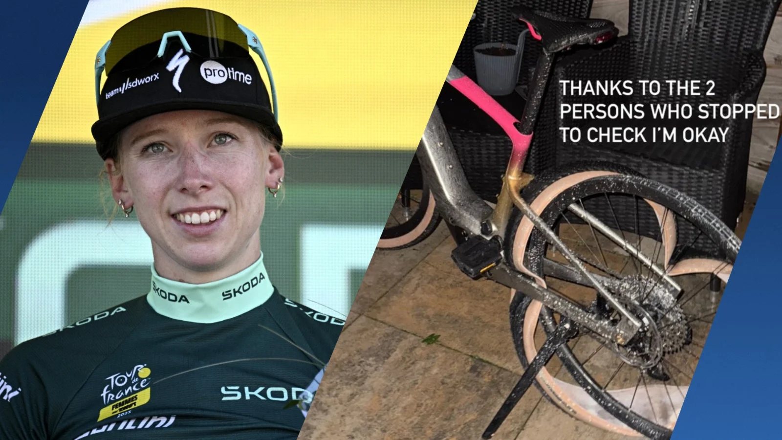 Topwielrenster Wiebes woedend na aanrijding: 'Dit had veel slechter kunnen aflopen'