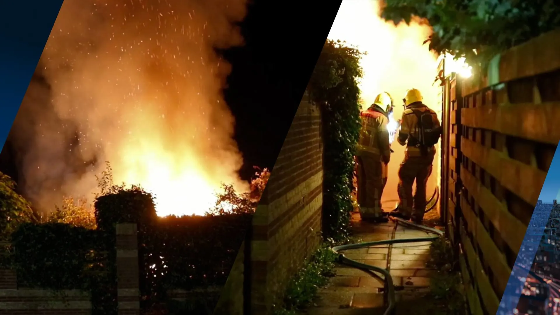 Explosies en vlammenzee in woonwijk Apeldoorn, schuren en woning geraakt