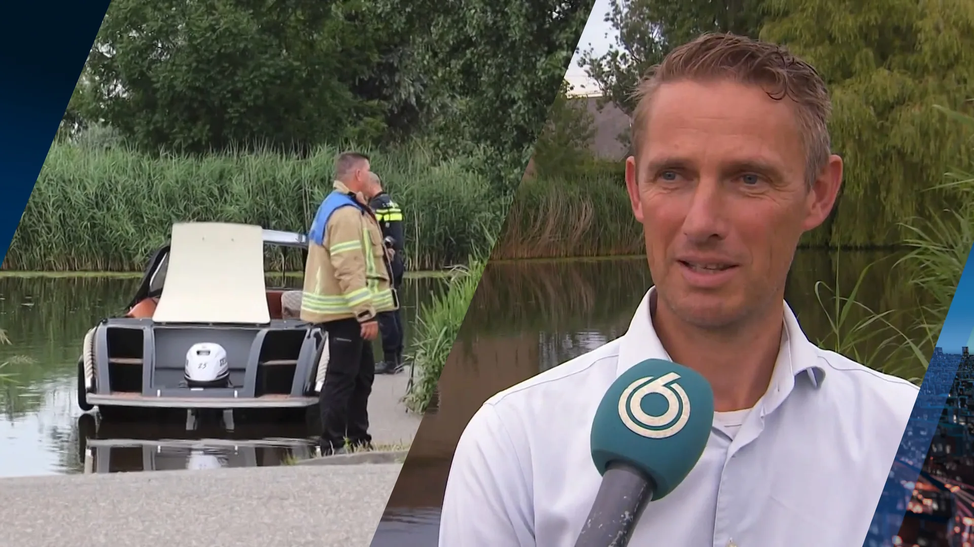 Wilbert schoot te hulp na explosie op boot in Alblasserdam: 'Ik zag een jongetje in brand staan'