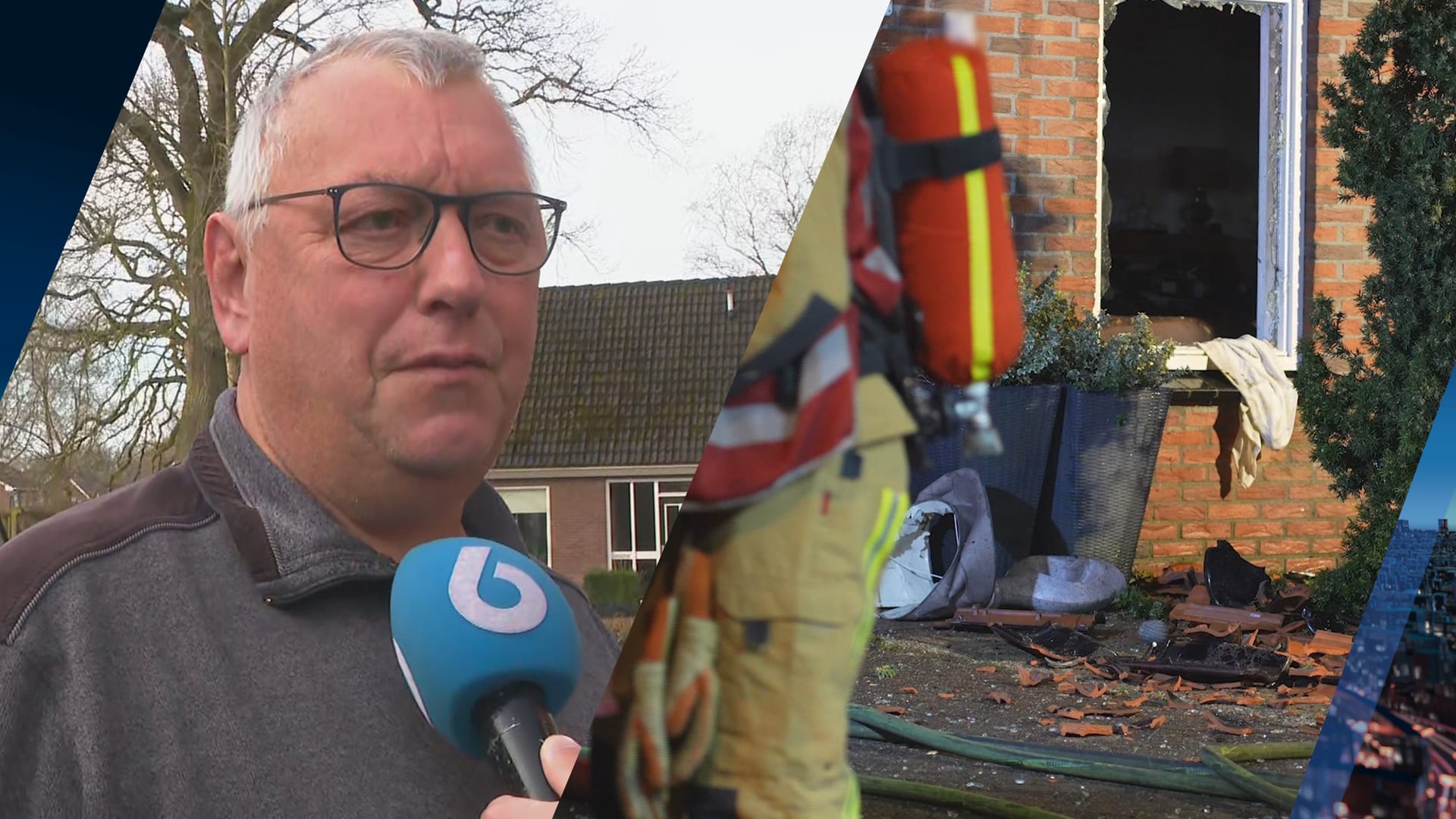 Ouder echtpaar gewond na explosie in woning Schoonoord: 'Dit is een chaos' 
