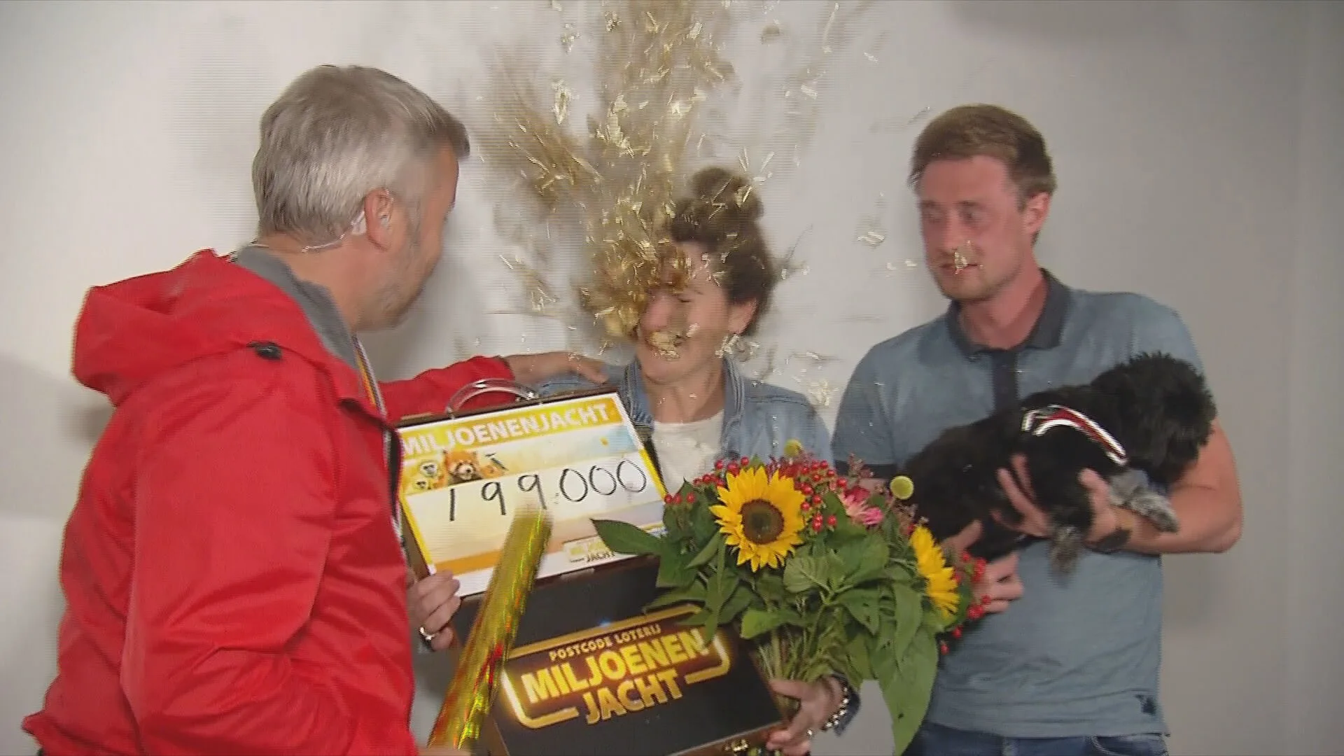 Miljoenenjacht: Winston is zijn confettikanon kwijt na blunder