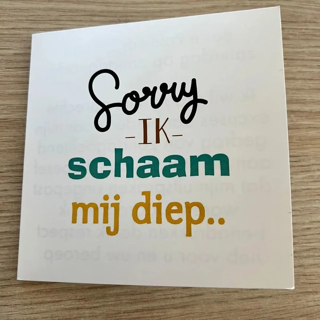 Politie krijgt bijzondere post na belediging: 'Ik schaam mij diep'