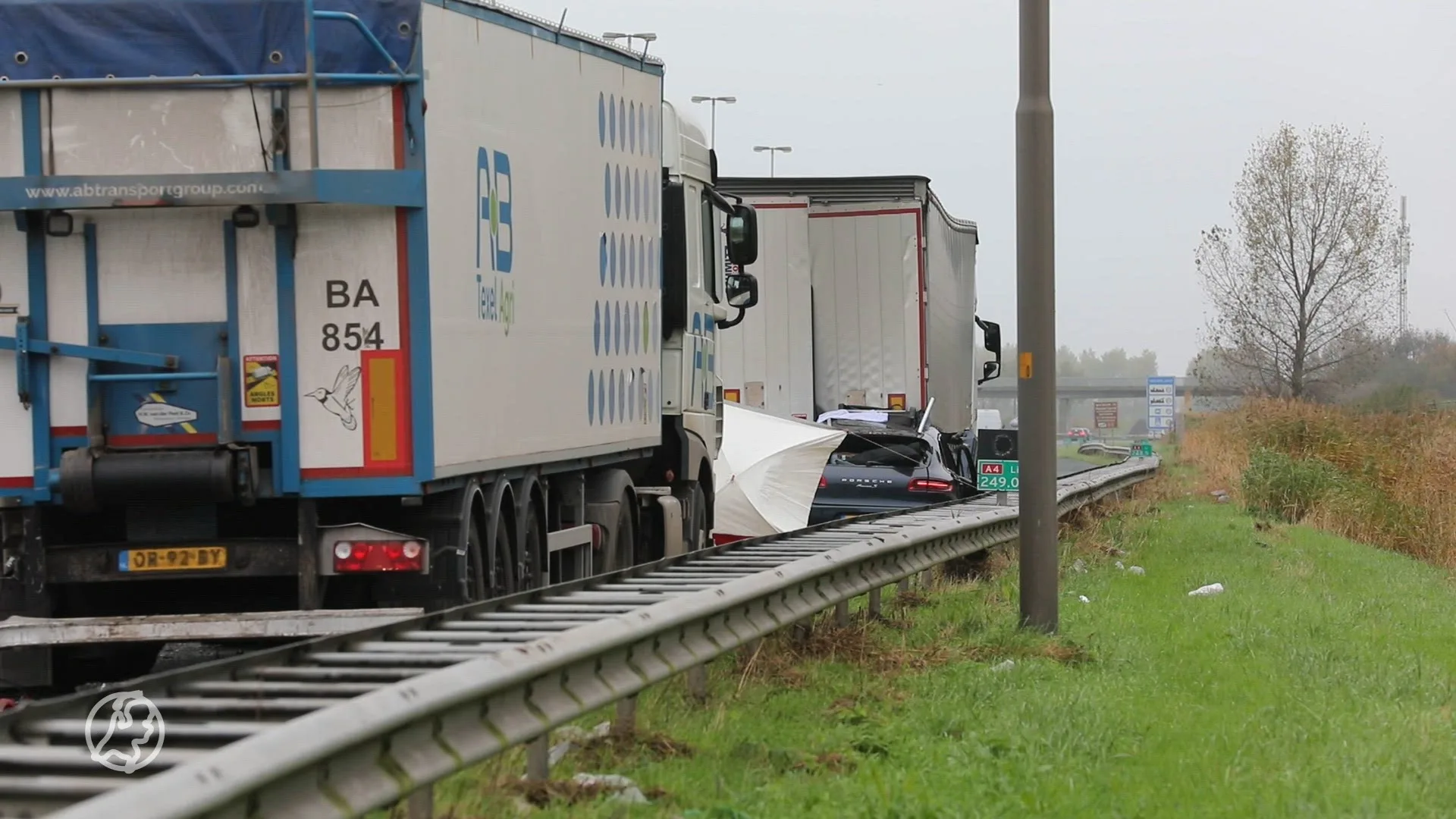 Twee doden bij ongeluk op A4 bij Woensdrecht