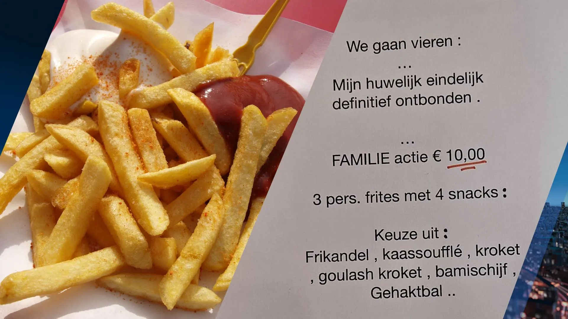 Definitief einde huwelijk leidt tot grote drukte bij cafetaria in Dongen