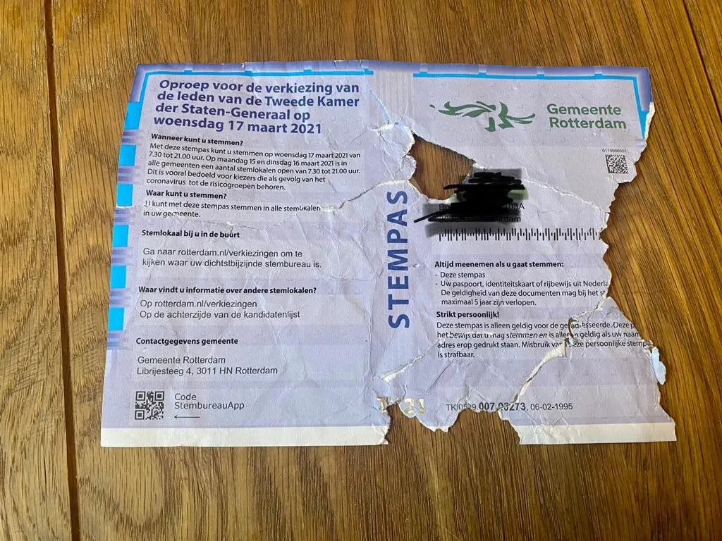 Hond Bo scheurde stempas Catheleijne aan flarden, toch kon ze vandaag stemmen