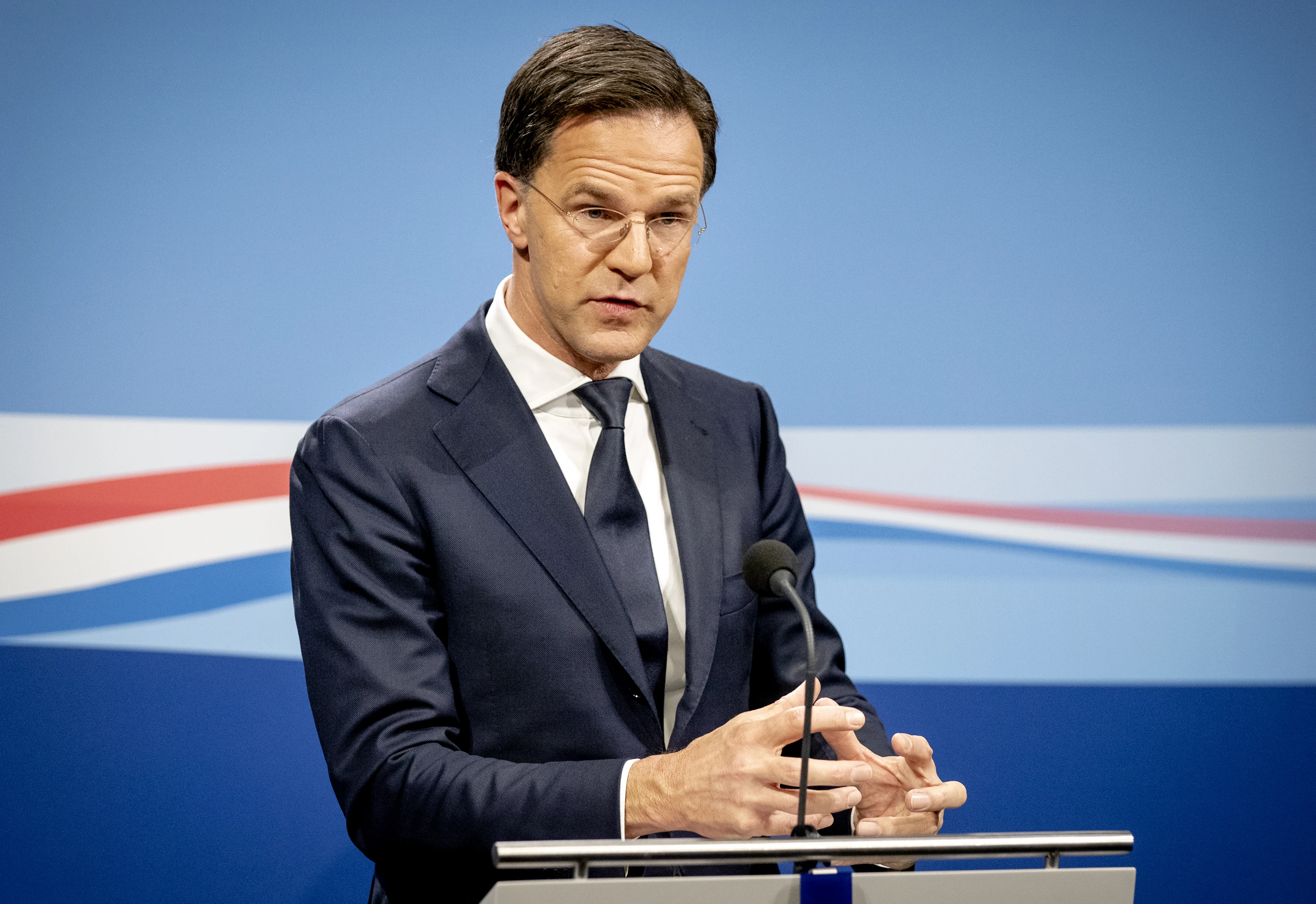 Minister-president Mark Rutte spreekt vandaag het land toe