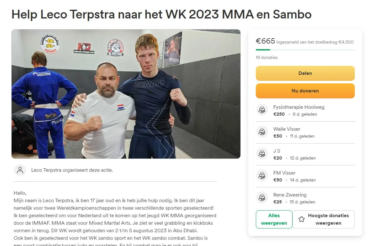 Leco doet dit jaar niet aan één WK, maar twee WK's mee