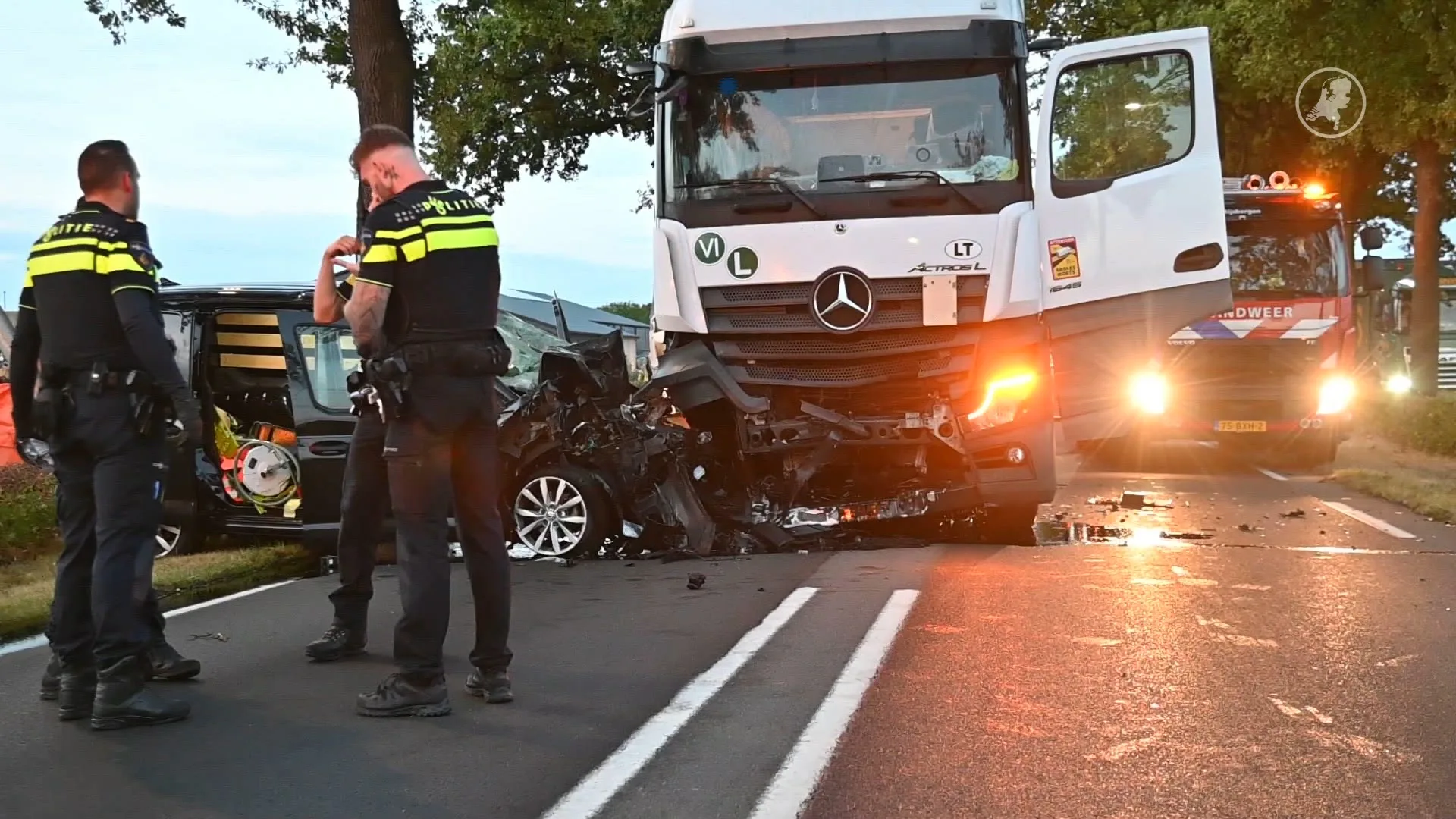 Dode na verkeersongeluk op de N263 bij Rijsbergen