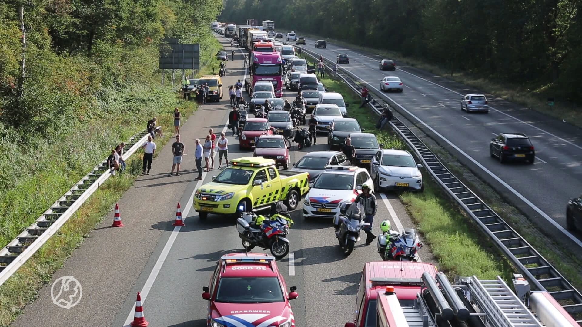 Gewonden bij kettingbotsing op A4 bij Hoogerheide