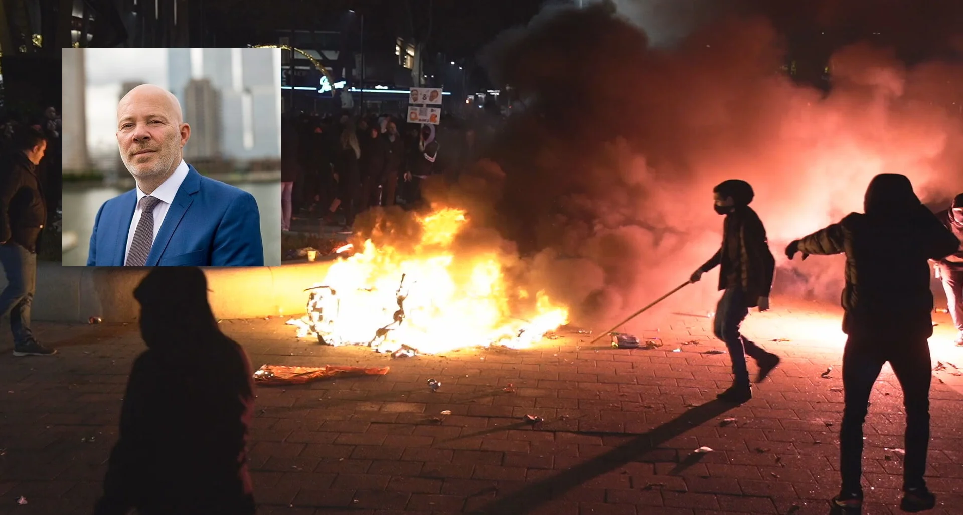 Leefbaar Rotterdam verbijsterd na chaos door rellen: 'Te triest voor woorden'