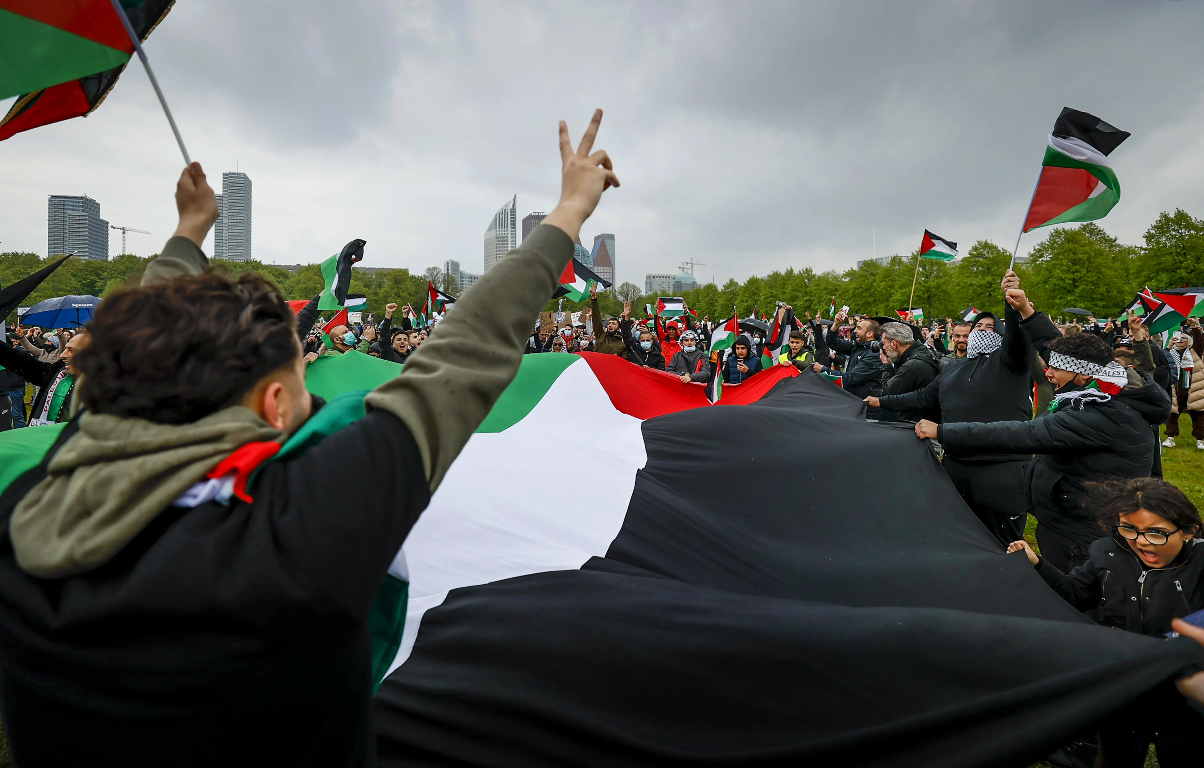 Wederom honderden mensen bij pro-Palestijnse demonstraties