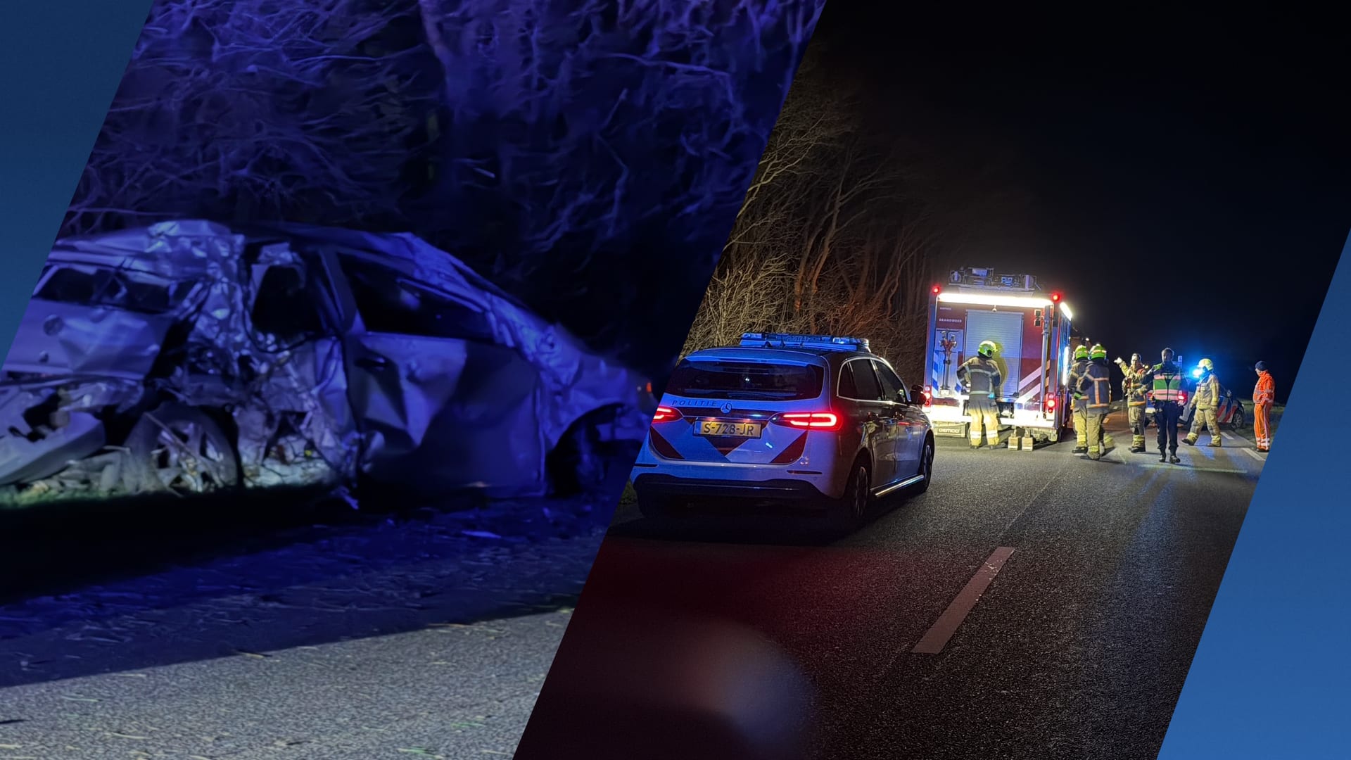 Twee doden (18 en 26) bij ongeval op N245 Zuid-Scharwoude