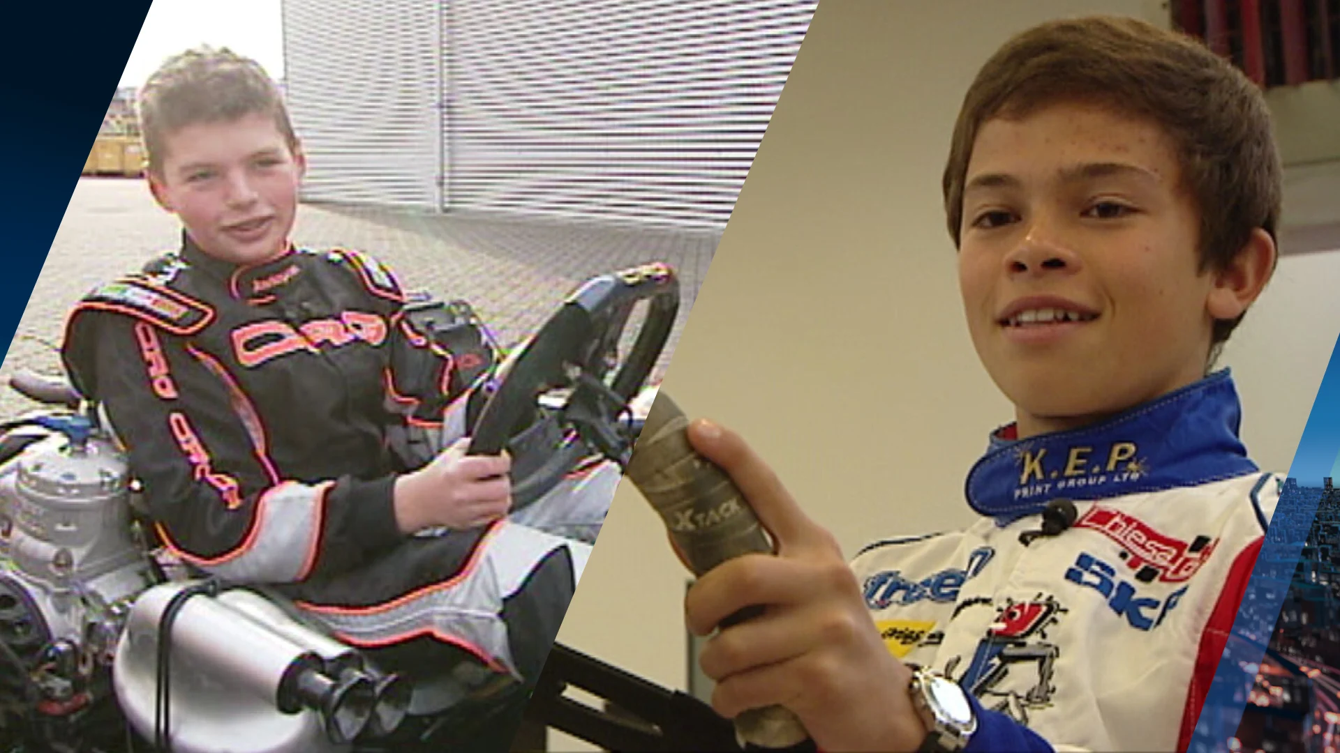 ZIEN: Piepjonge Max Verstappen en Nyck de Vries over grootse dromen