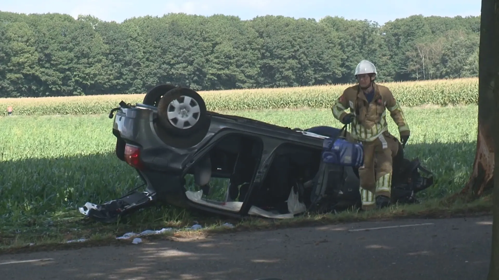 Vrouwen en kinderen gewond door botsing tegen boom in Herkenbosch