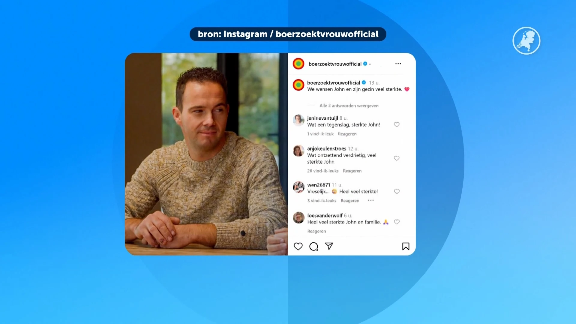 Veel steun voor John van Boer zoekt vrouw na verwoestende brand in pluimveeschuur