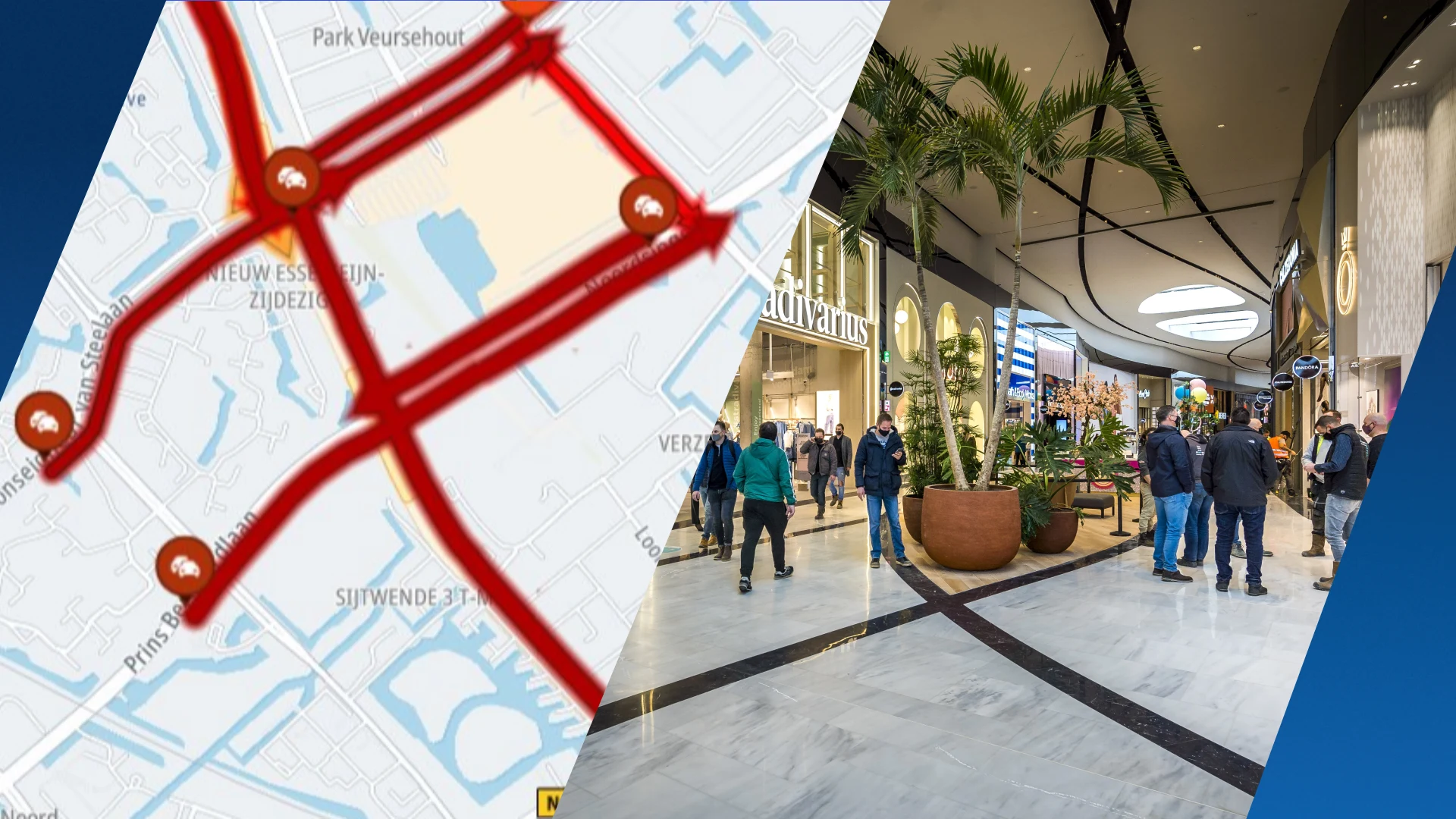 Gemeente waarschuwt: kom niet meer met auto naar Mall of the Netherlands