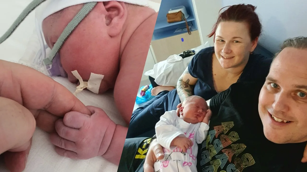 Baby Evy geboren op parkeerplaats ziekenhuis: 'Het was vijf minuten rijden, maar we haalden het nét niet'