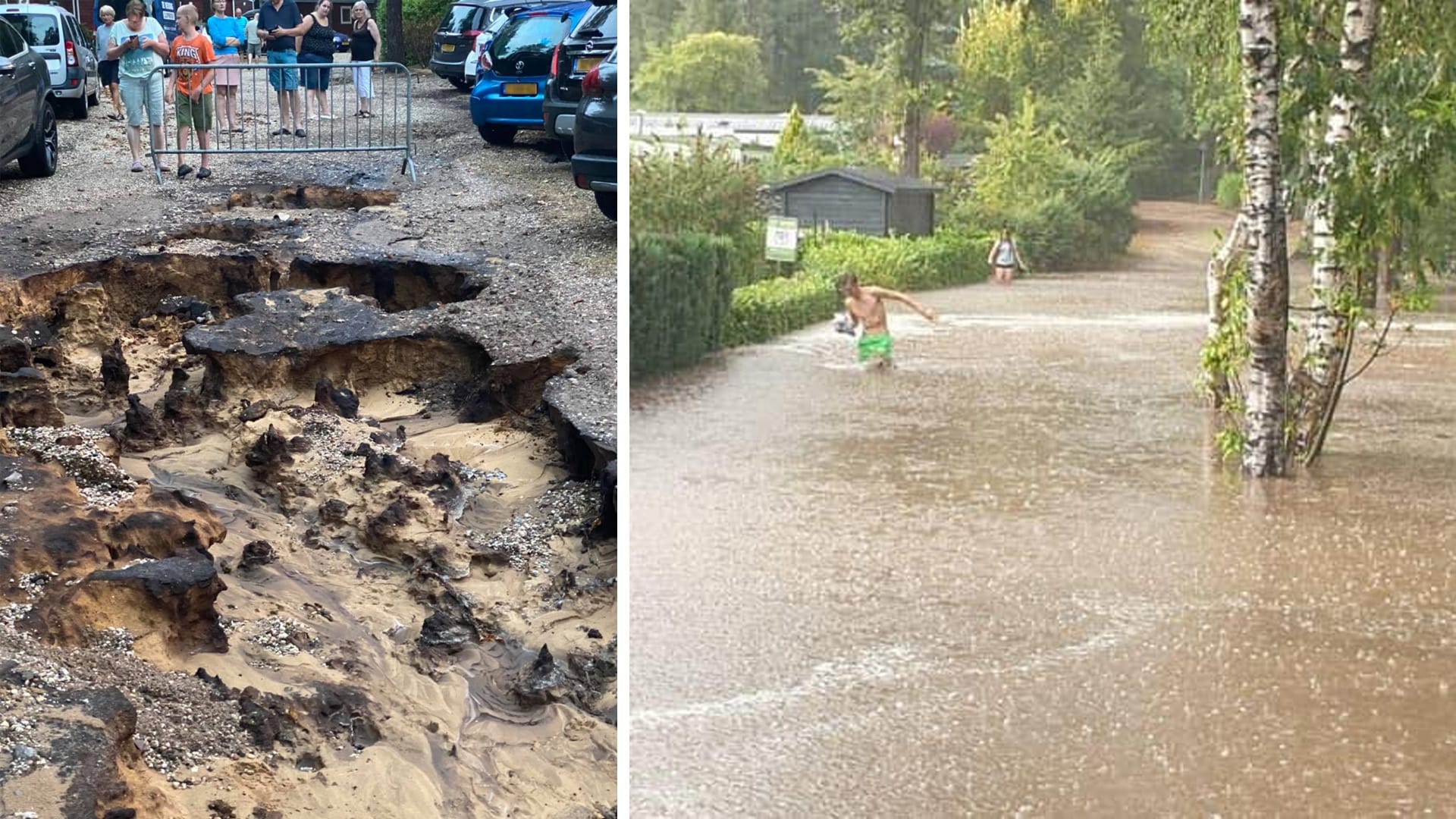 Veluws vakantiepark door zomerstorm volledig kapot geregend: 'Zoiets nog nooit voorgekomen'