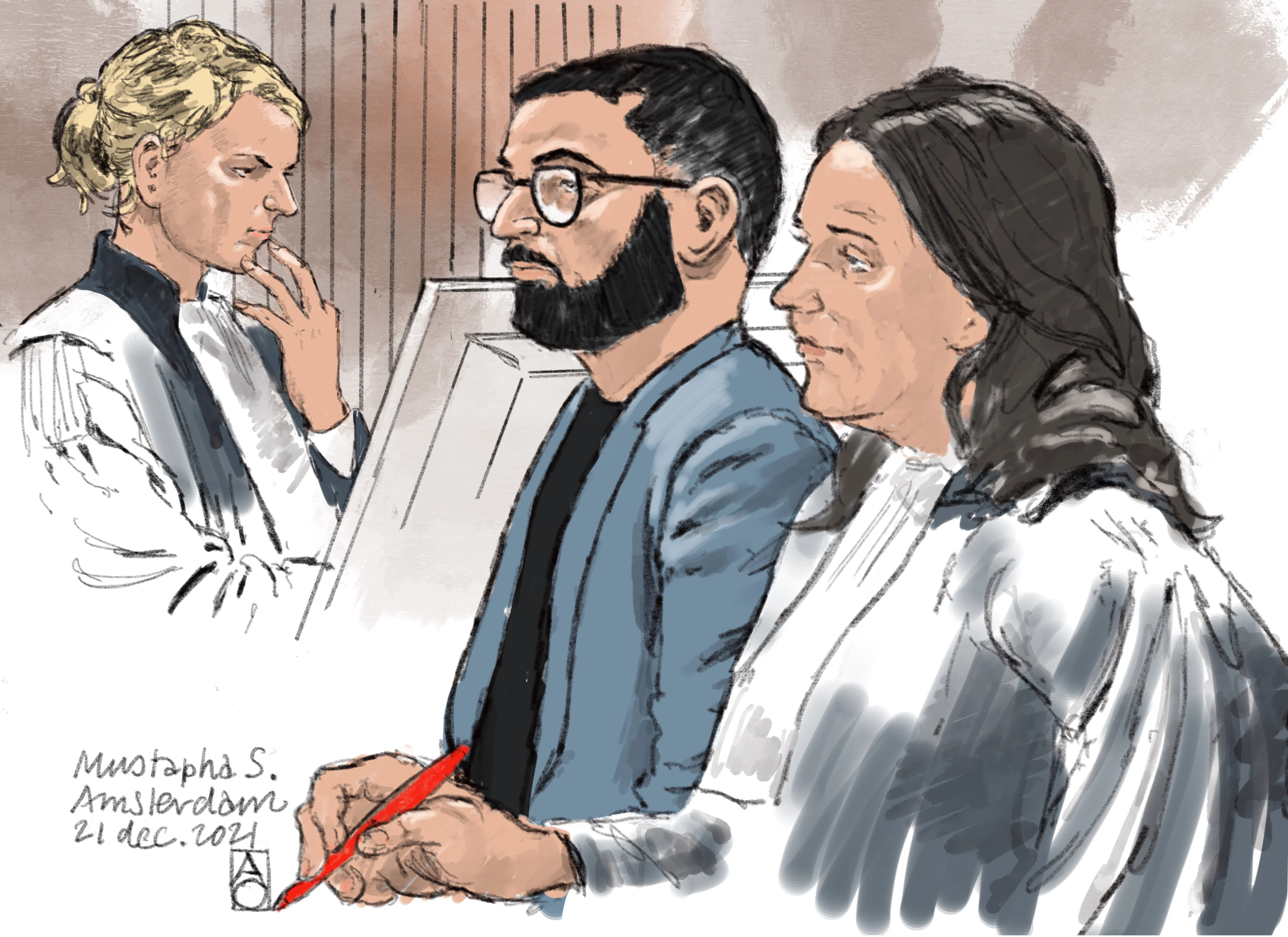 Rechtbank legt verdachte steekpartij Amsterdamse Pijp tbs op