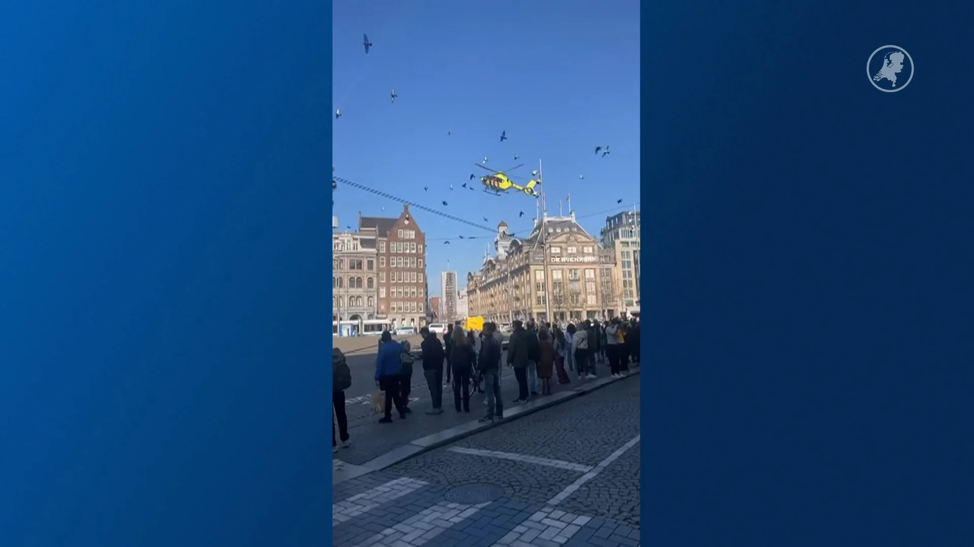 Steekpartij bij de Dam in Amsterdam
