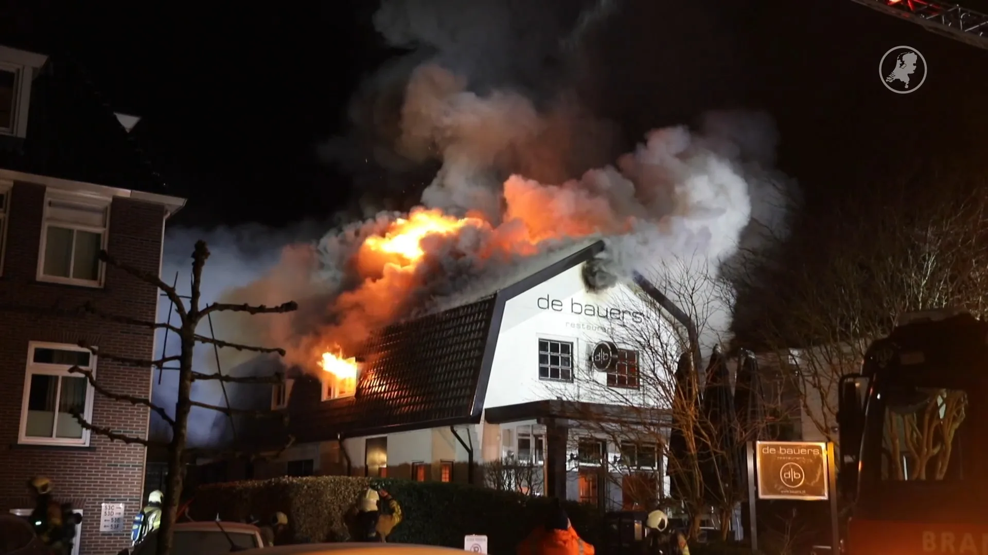 Grote brand in restaurant in Soest mogelijk aangestoken