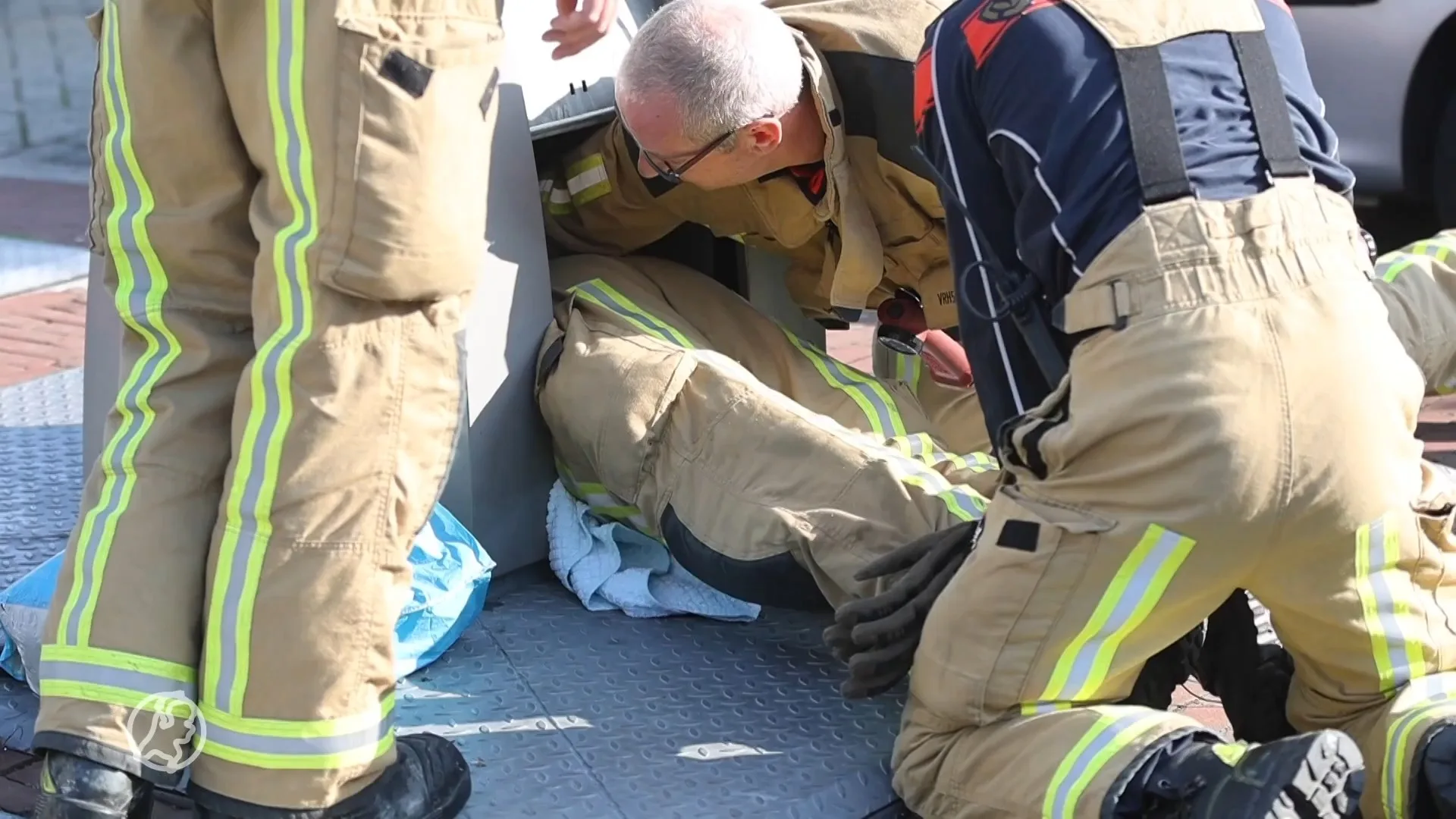 Taakstraf voor man die speakers met babygehuil in container plaatste als grap