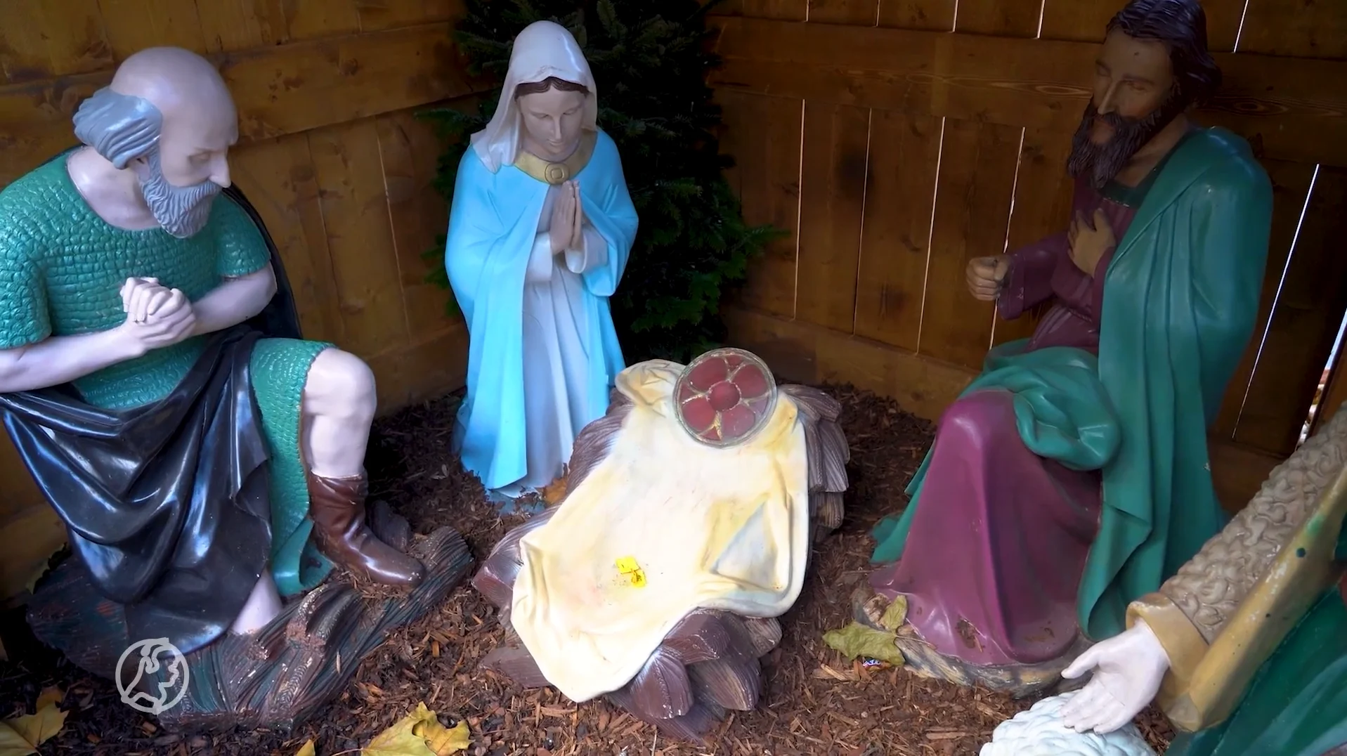Kerstkribbe geplunderd in Kerkrade: Jezusbeeld spoorloos