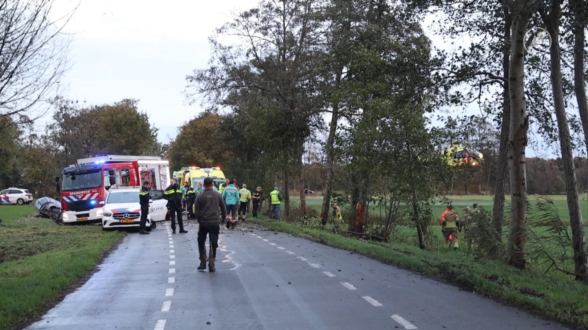 Persoon (19) overleden bij ernstig ongeluk in Friesland