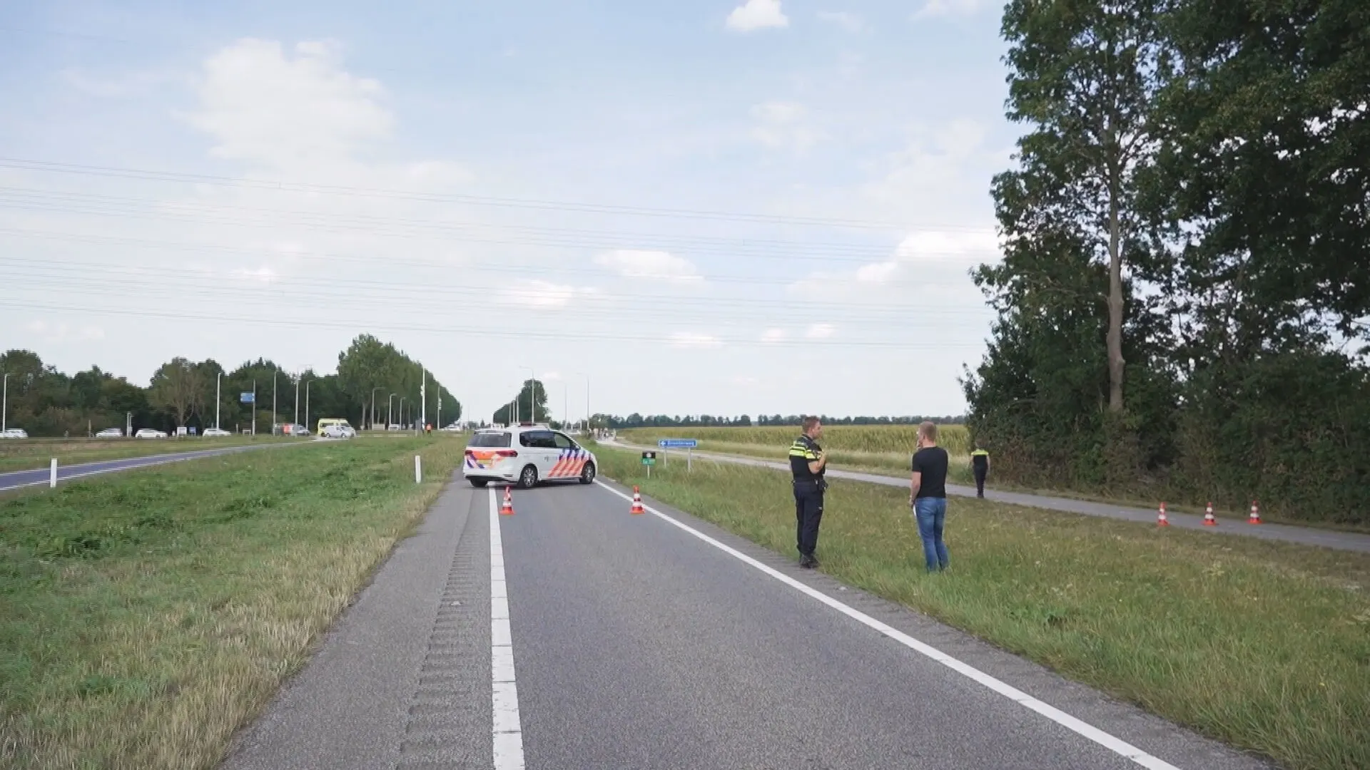 N307 bij Dronten voorlopig nog dicht na storing