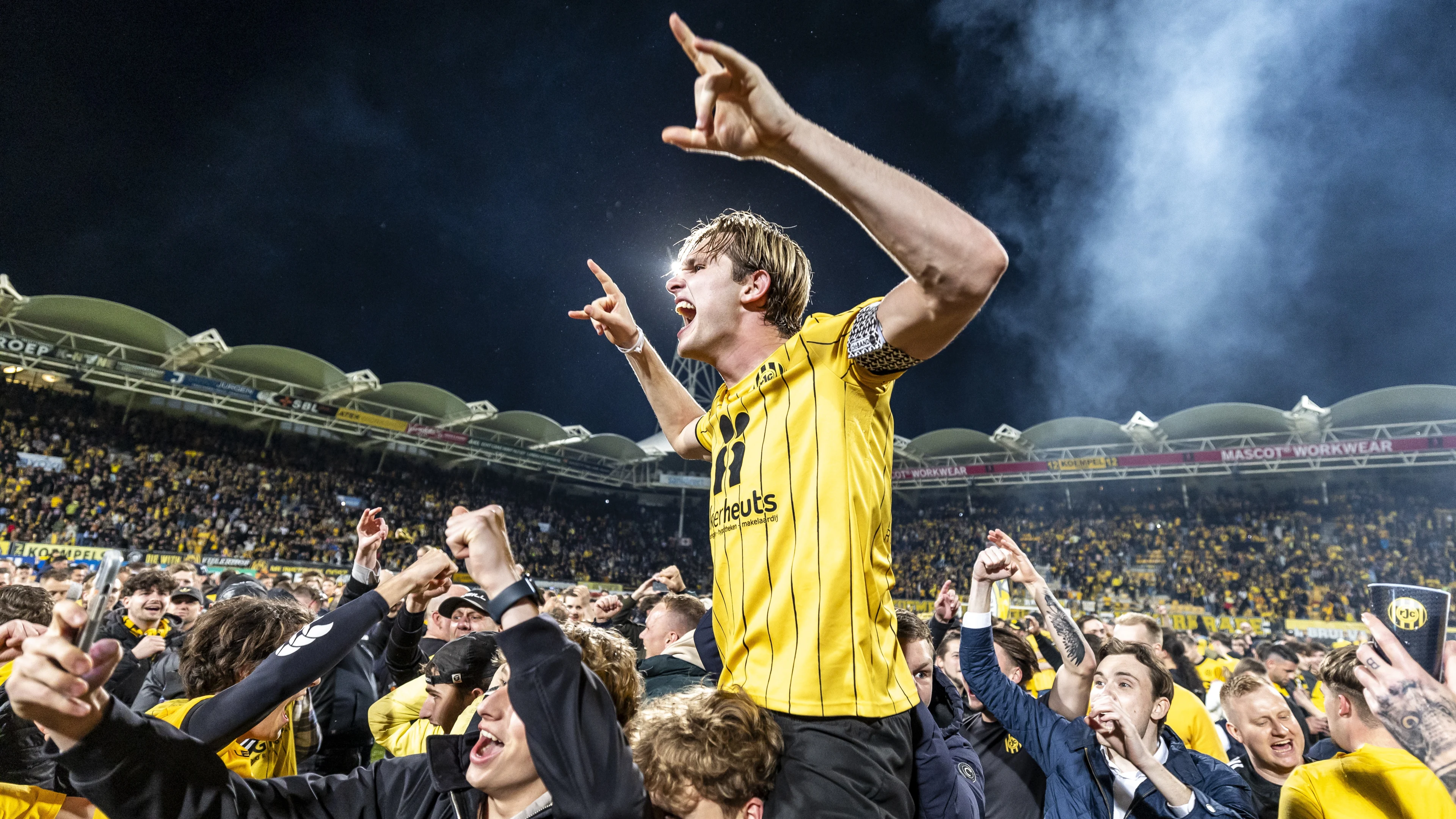 Stadionspeaker Roda JC blijft voorlopig uit media na cruciale fout: 'Voor iedereen het beste'