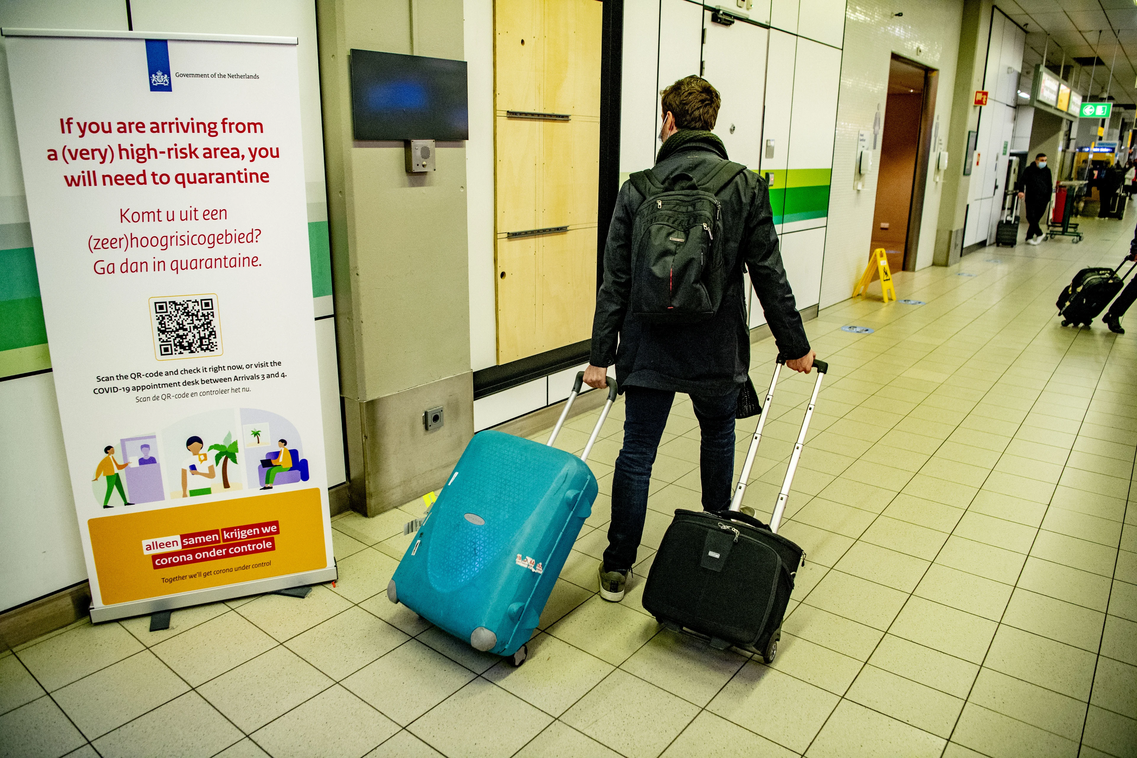 Reizigers uit Zuid-Afrika na positieve test verplicht in quarantainehotel