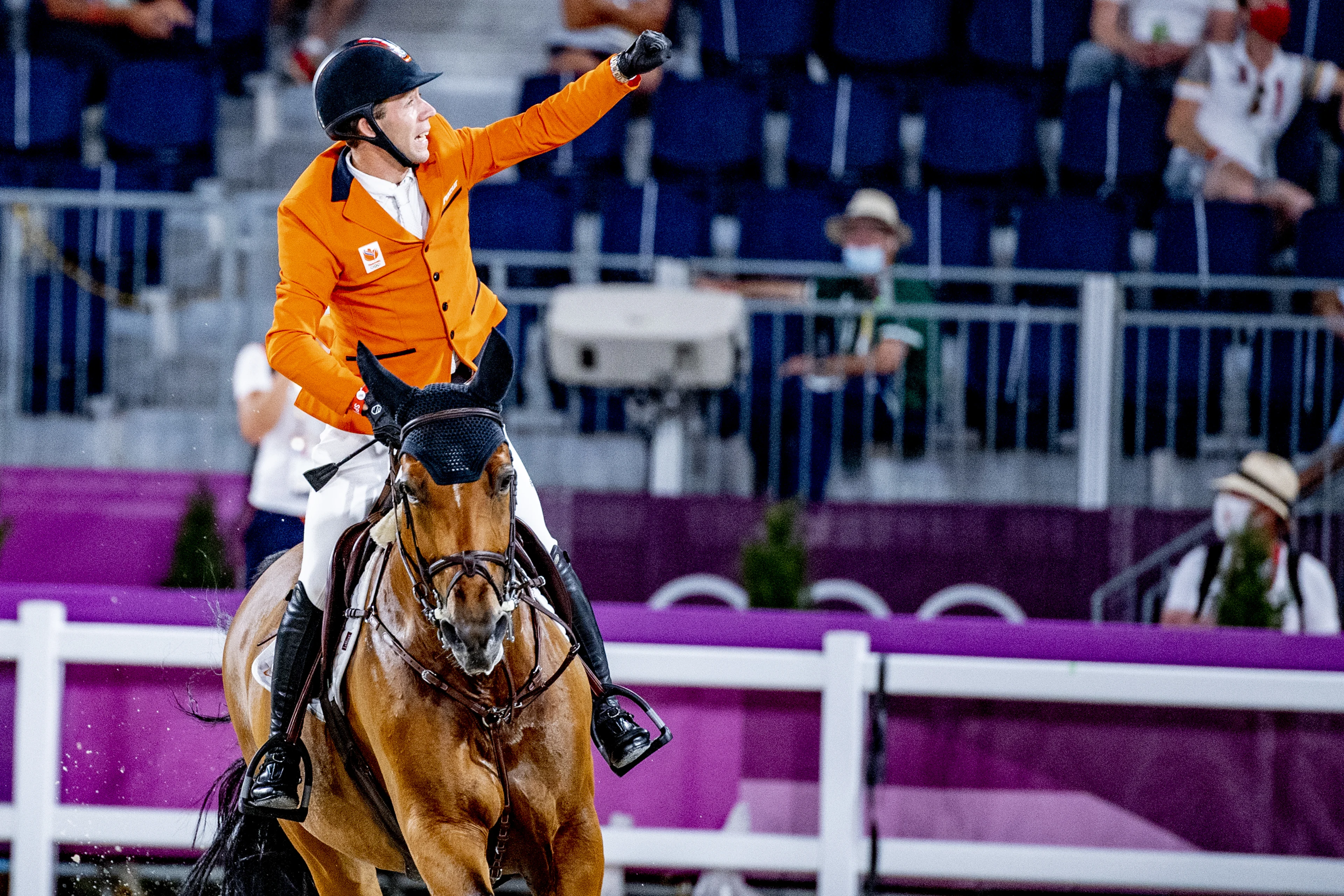 Springruiter Maikel van der Vleuten pakt brons in Tokio met paard Beauville Z