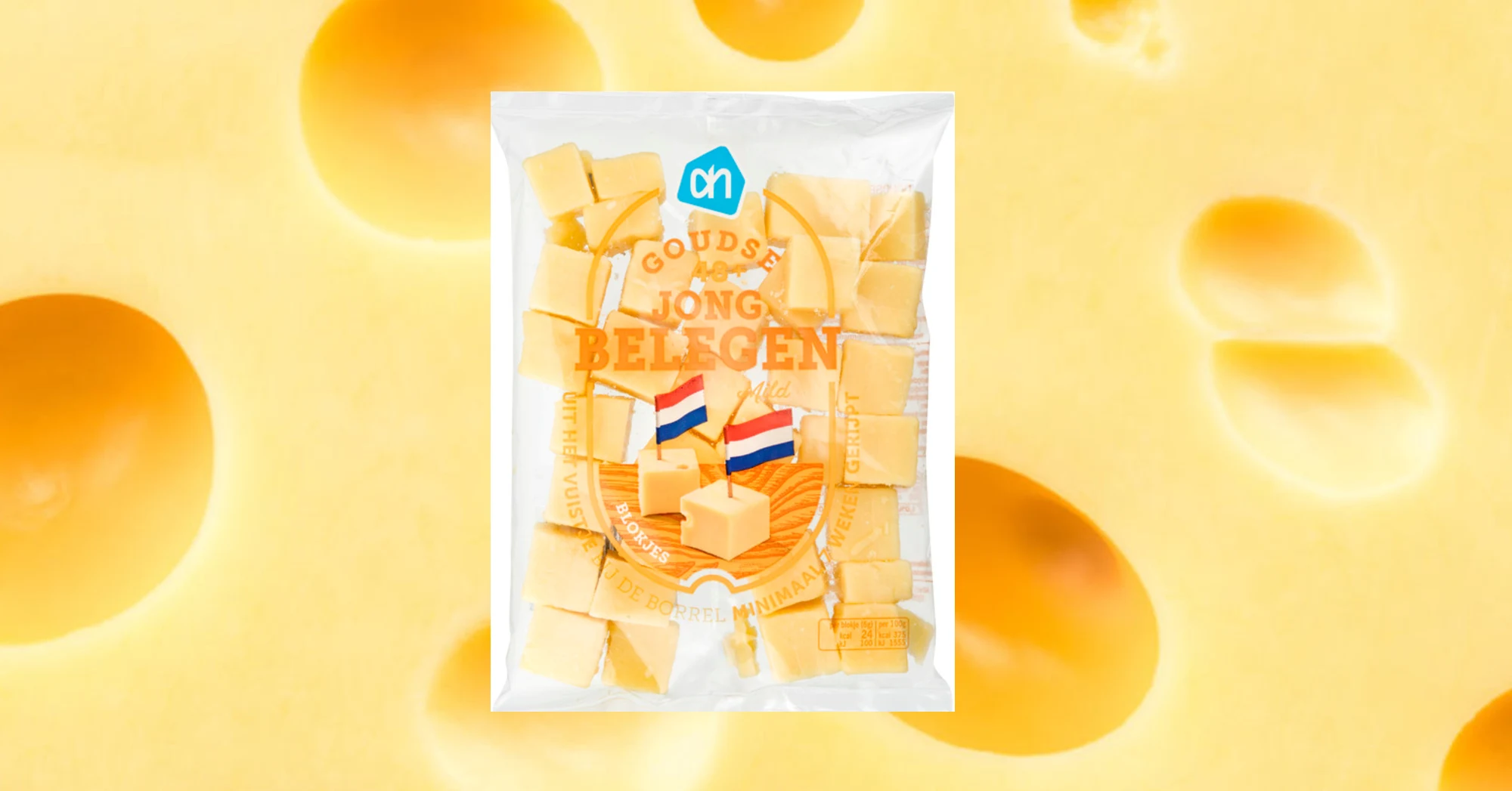 Salmonella in blokjes Goudse Kaas bij Albert Heijn
