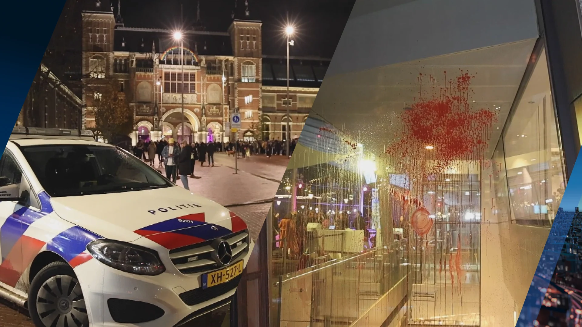 Verdachten bekladden Amsterdamse musea met rode verf zitten nog vast