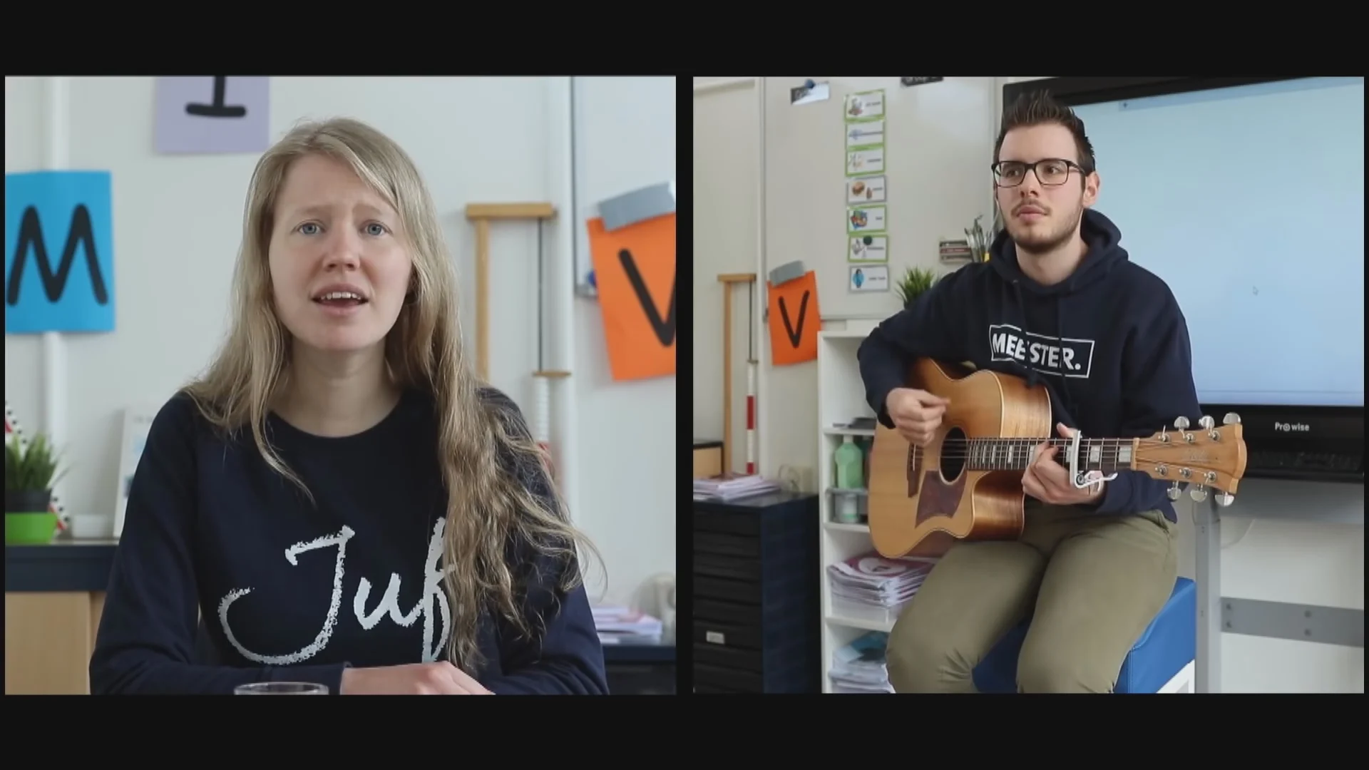 Muzikale juf en meester maken parodie op ‘Als het Avond Is'