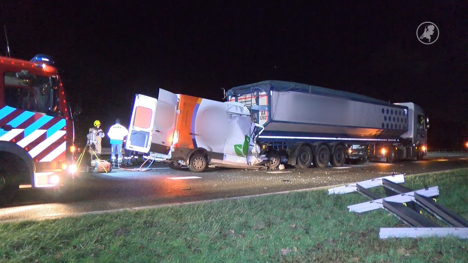 Man (19) omgekomen na botsing met vrachtwagen op A58 bij Kapelle