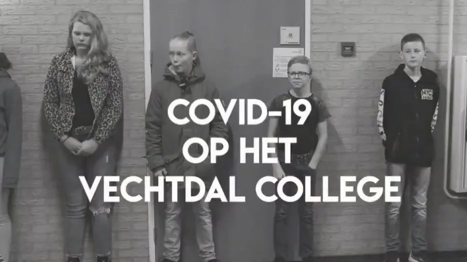 Woede op social media om ludiek coronafilmpje Vechtdal College in Hardenberg
