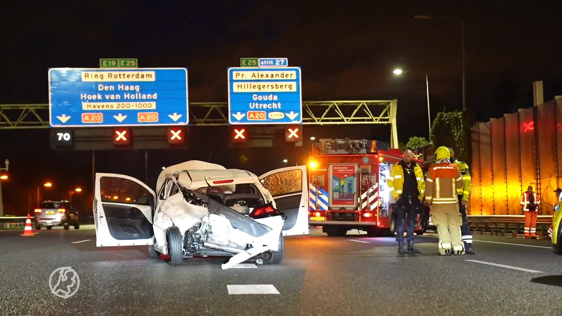 Dodelijk ongeval op A16 bij Rotterdam