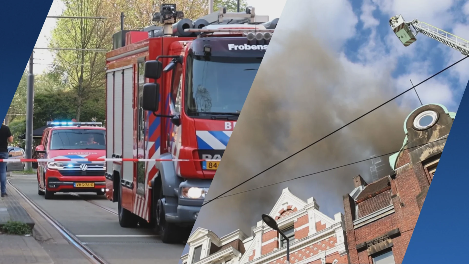 Brand in restaurant Rotterdam, meerdere panden ontruimd