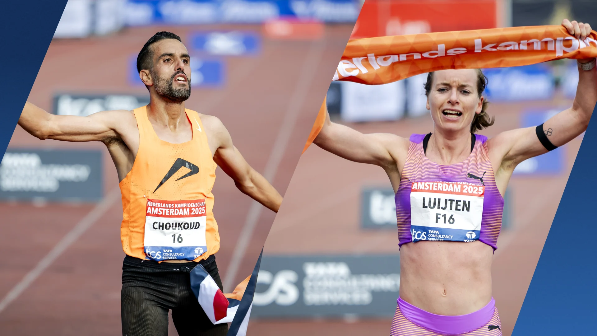 Choukoud weer beste Nederlander bij marathon van Amsterdam, Luijten wint bij de vrouwen 