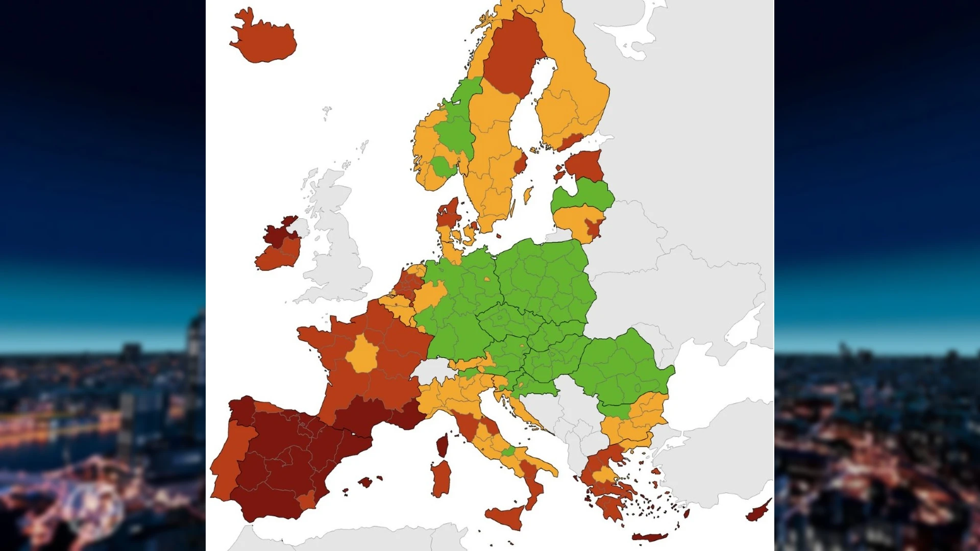 LIVEBLOG | Vier provincies kleuren weer oranje op Europese coronakaart