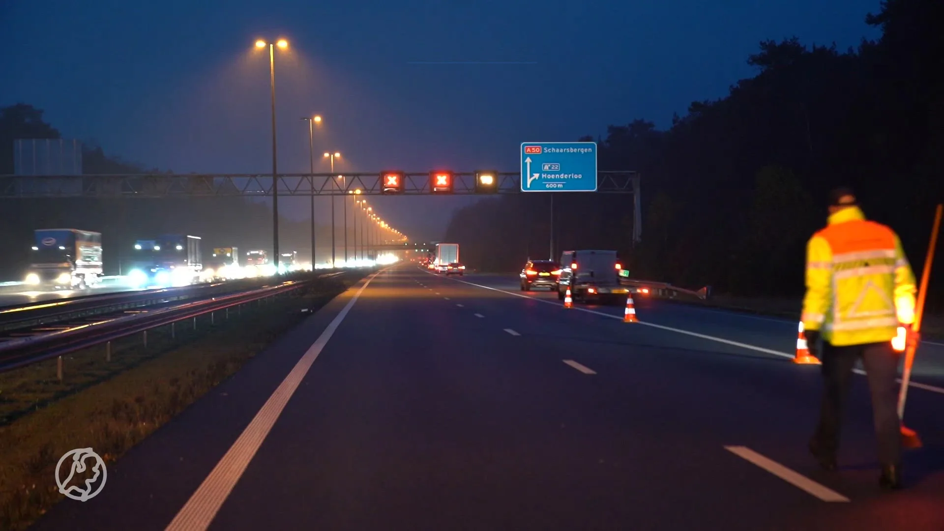 Ongeluk op A50 tussen Apeldoorn en Arnhem zorgt voor anderhalf uur vertraging
