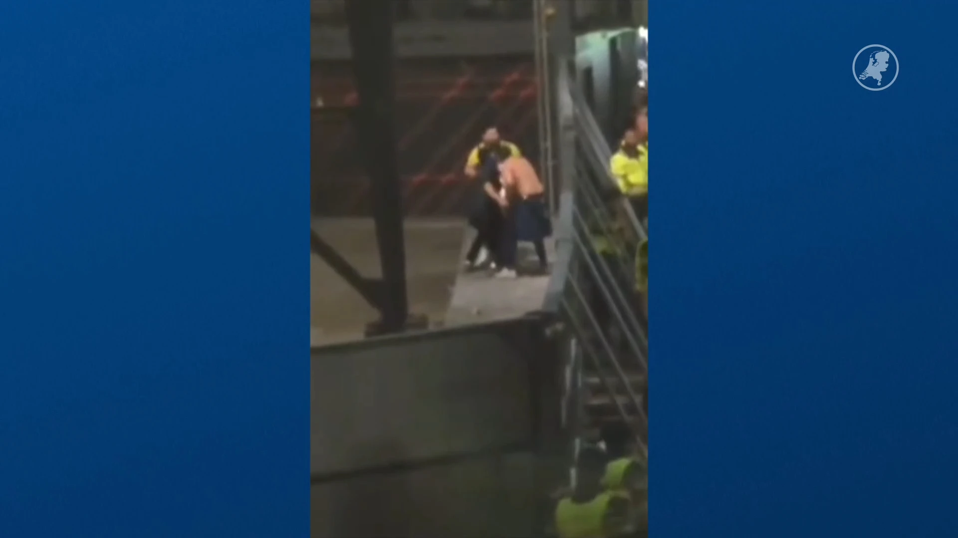 Trio gooit zwaar paaltje op hoofd van Feyenoord-supporter