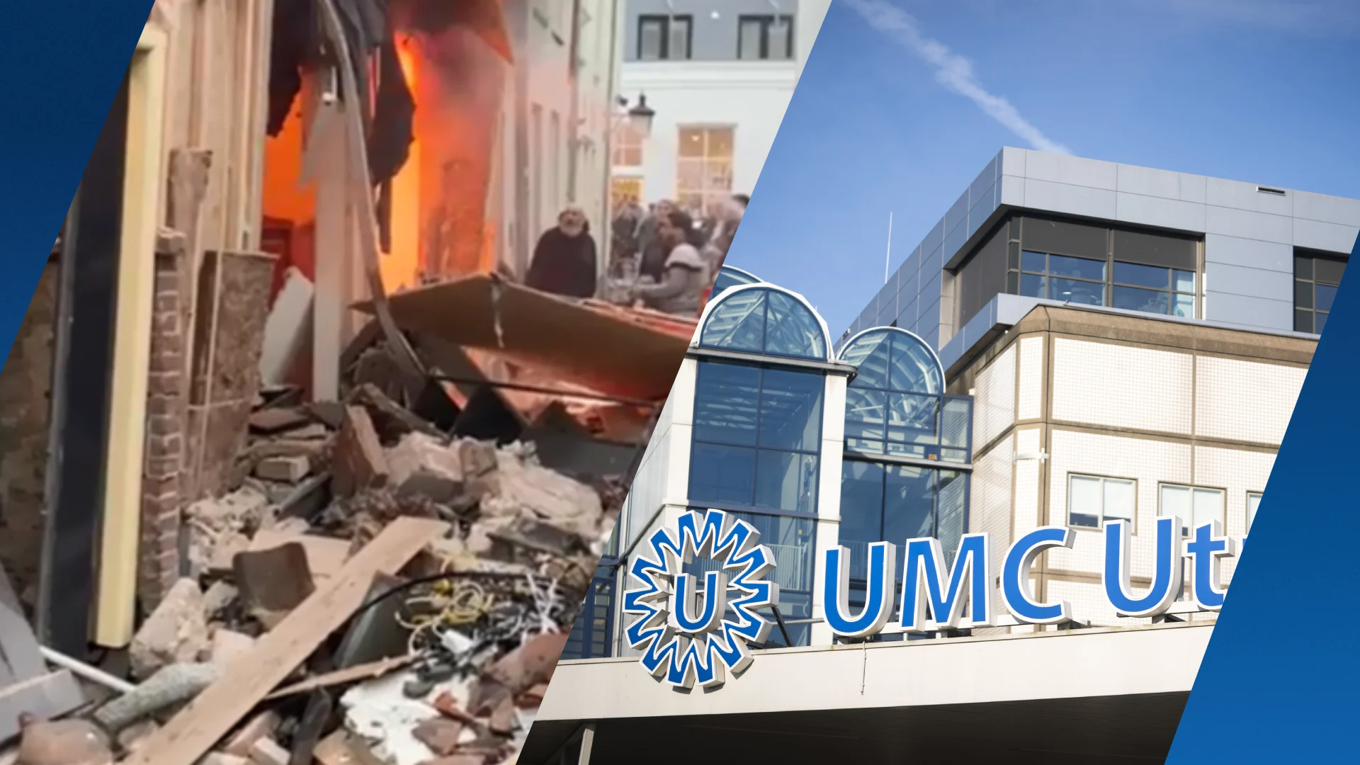 Calamiteitenhospitaal geopend na enorme explosie in binnenstad Utrecht
