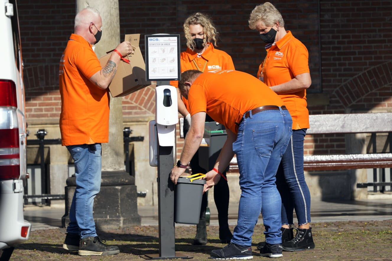 Veel beveiliging en enkele oranje toeschouwers in Den Haag