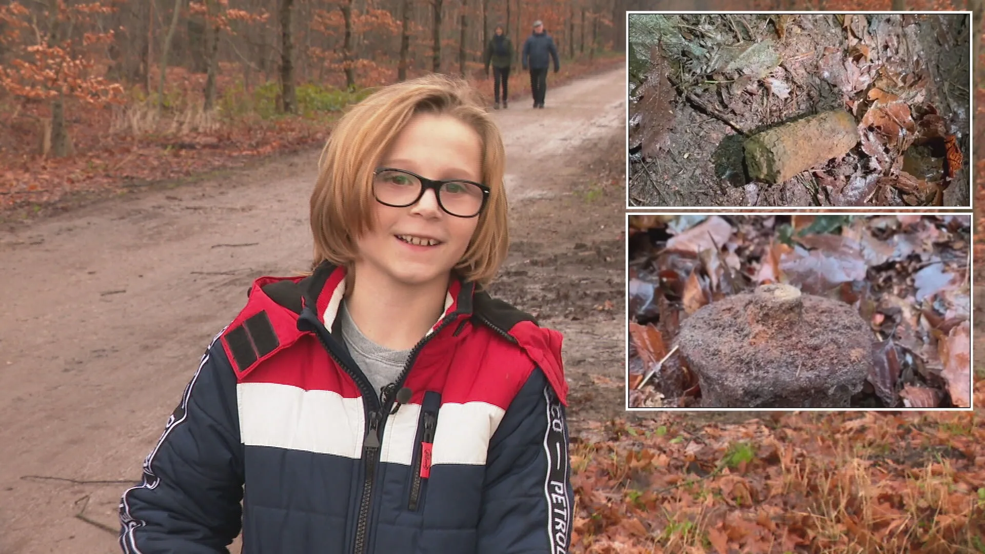 10-jarige Evans vindt granaat en landmijn en brengt ze tot ontploffing