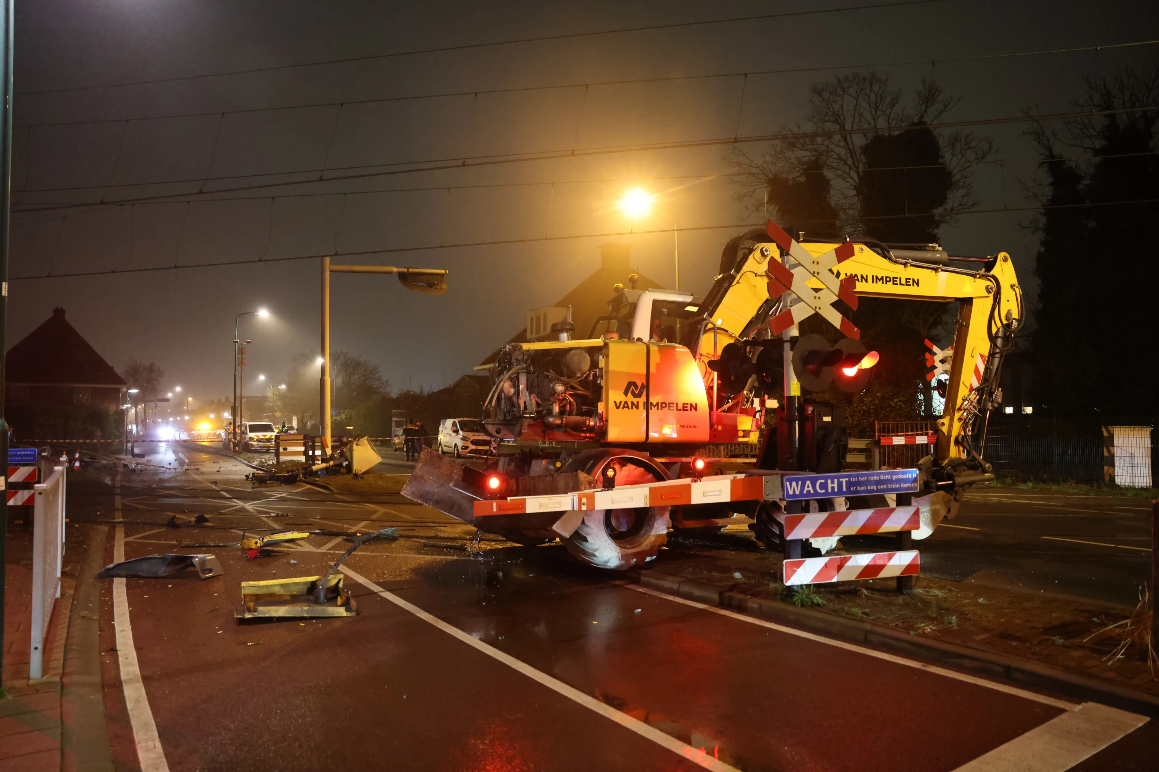 Geen treinen tussen Utrecht - Driebergen door aanrijding met graafmachine