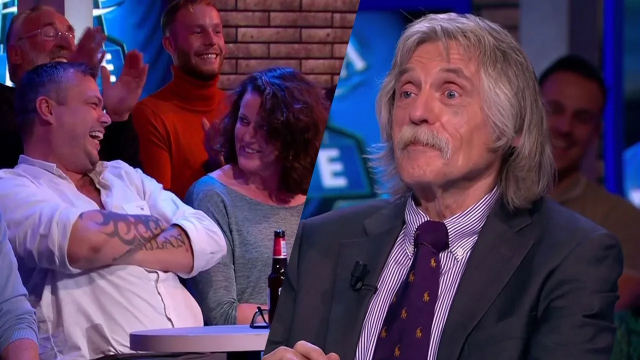 Man in publiek vraagt Johan om zijn vrouw te betasten
