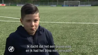 Tyago (10) over onderonsje met Ronaldo: 'Ik dacht dat het een droom was'